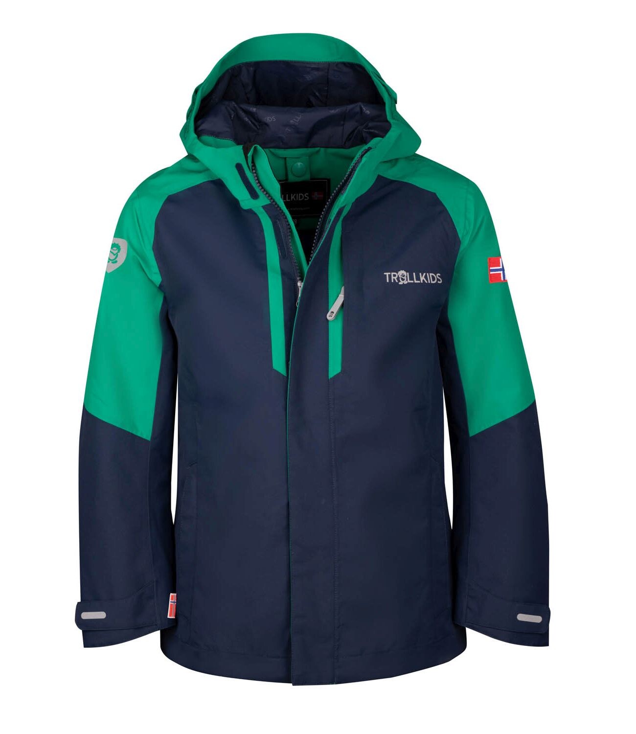

Функциональная куртка Trollkids Jacke Skaland, цвет Pfeffergrün/Marineblau
