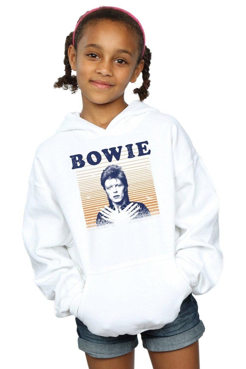 

Толстовка в оранжевую полоску David Bowie, белый, Оранжевый, Толстовка в оранжевую полоску David Bowie, белый