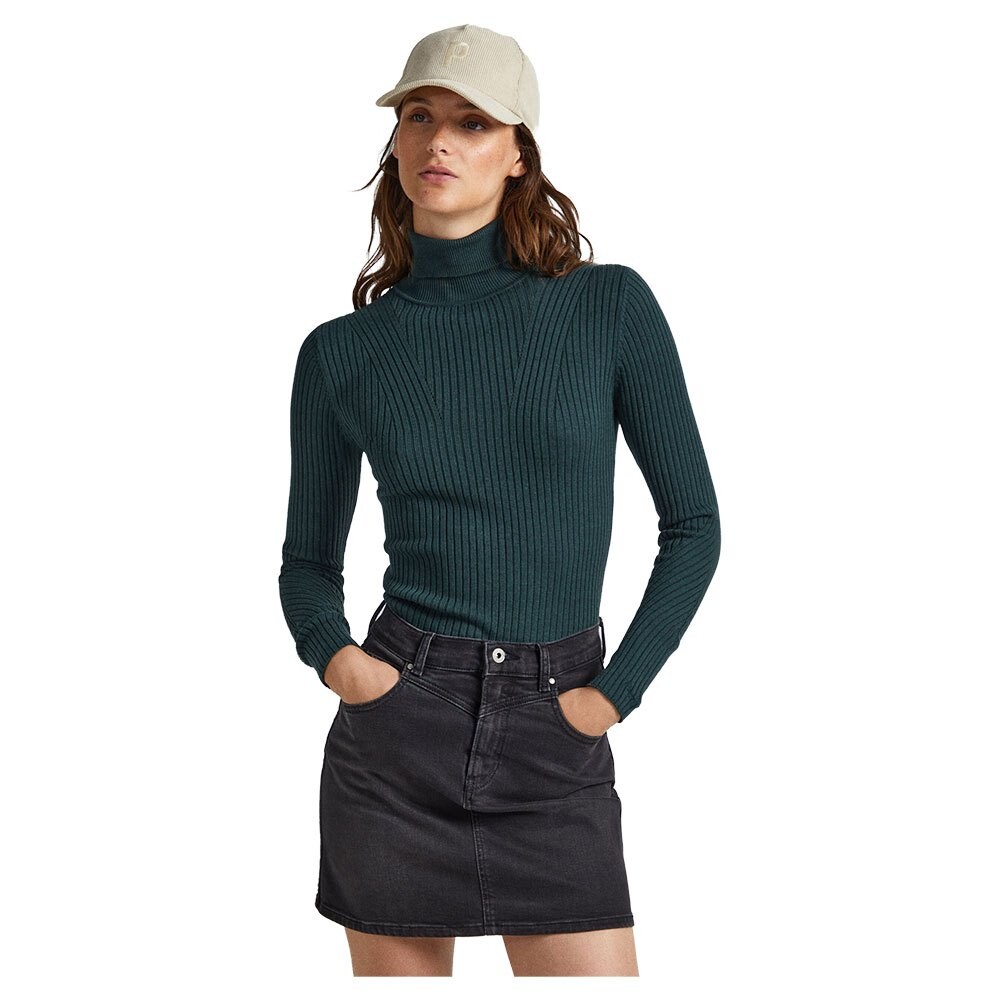 

Свитер Pepe Jeans Dalia Rolled Collar High Neck, зеленый