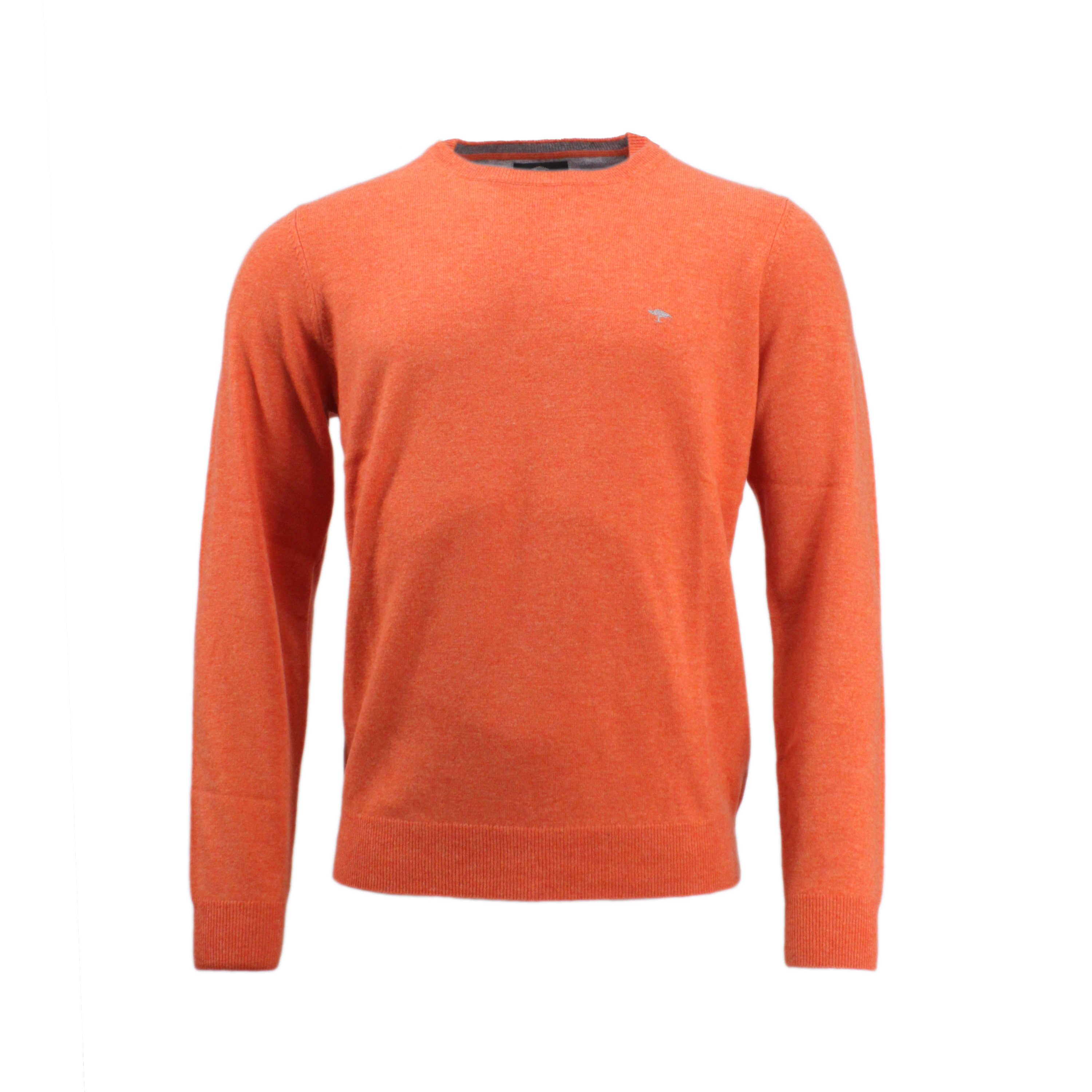 Пуловер FYNCH HATTON O Neck, Merino Cashmere, цвет Burnt oran