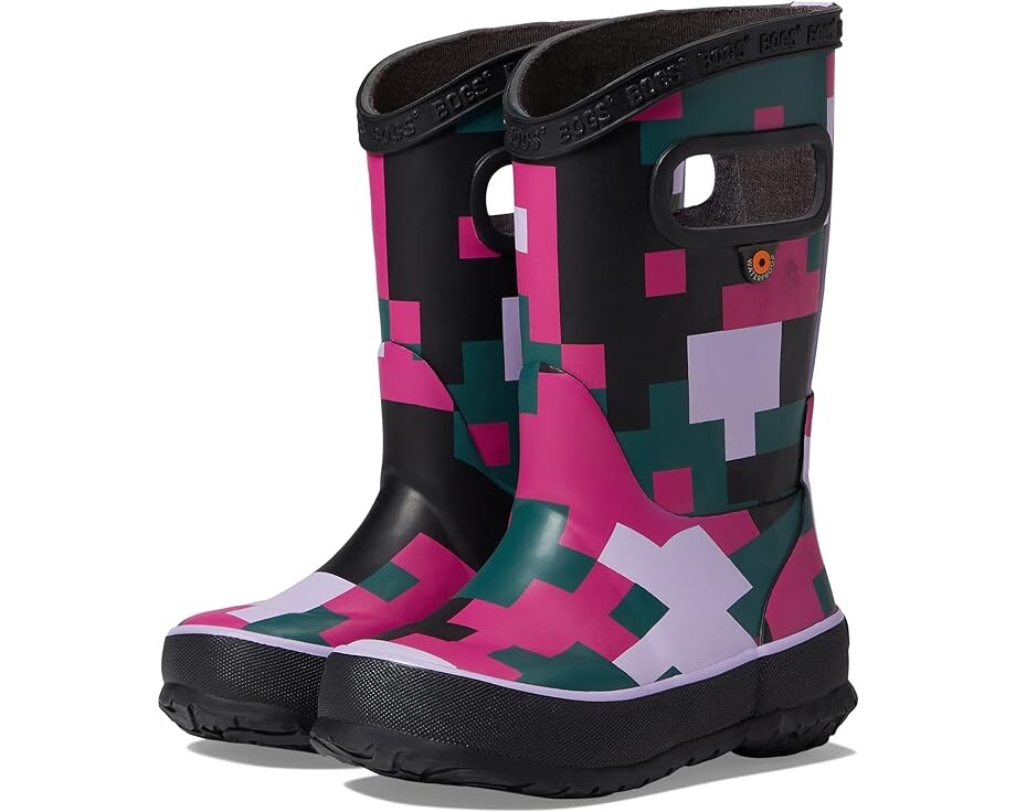 Ботинки Bogs Rain Boot Big Camo, черный мульти цена и фото