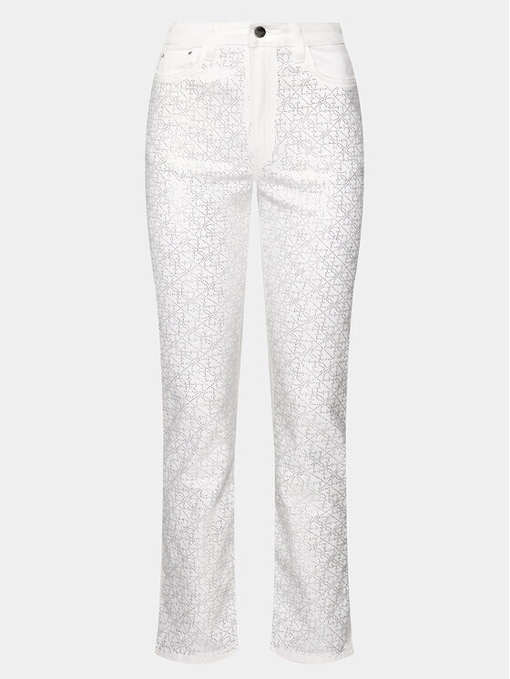 

Тканевые брюки узкого кроя Guess, белый