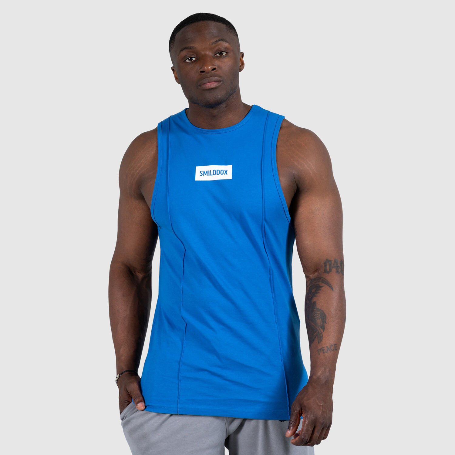 

Рубашка SMILODOX Tank Top Richard, синий