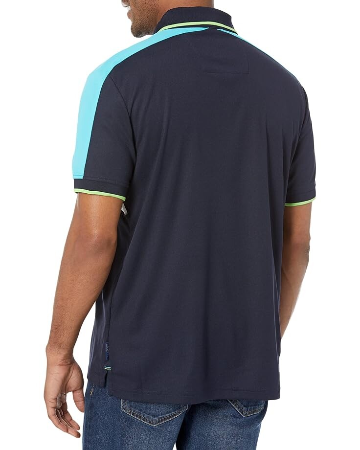 

Поло Nautica Navtech Sustainably Crafted Classic Fit Chest-Stripe Polo, темно-синий