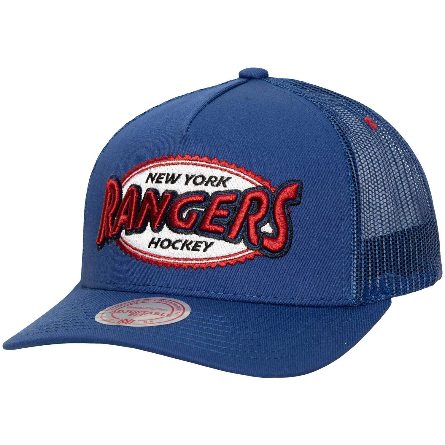 

Мужская синяя кепка Mitchell & Ness New York Rangers Team Seal Trucker Snapback