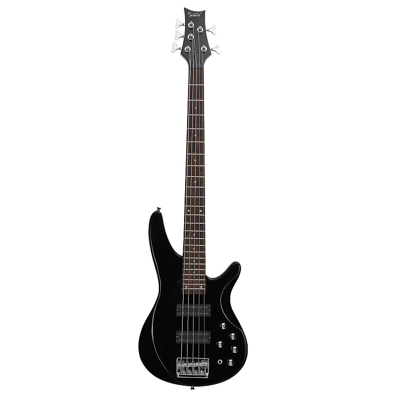 цена Басс гитара Glarry GIB Bass Guitar Full Size 5 String HH Pickup Black