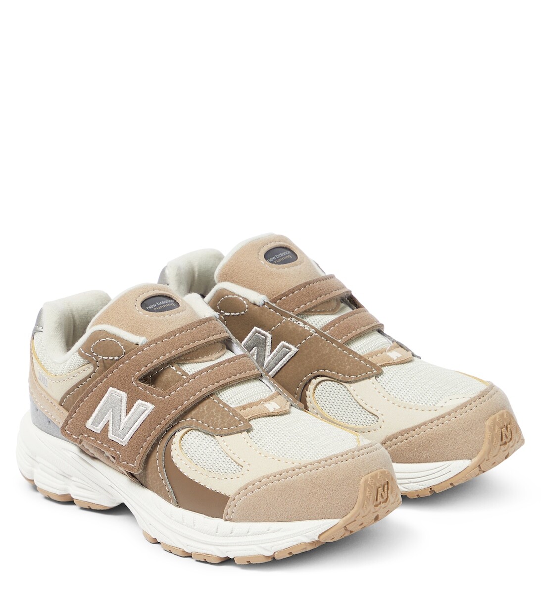 

Кеды 2002-го года с крючками и петлями New Balance, бежевый