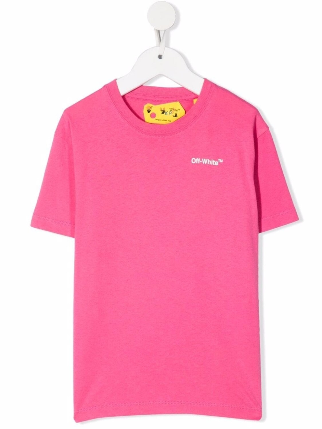 

Off-White Kids футболка с логотипом, розовый