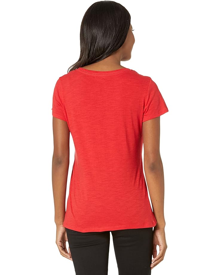 

Футболка U.S. POLO ASSN. Scoop Neck Solid T-Shirt, цвет Racing Red