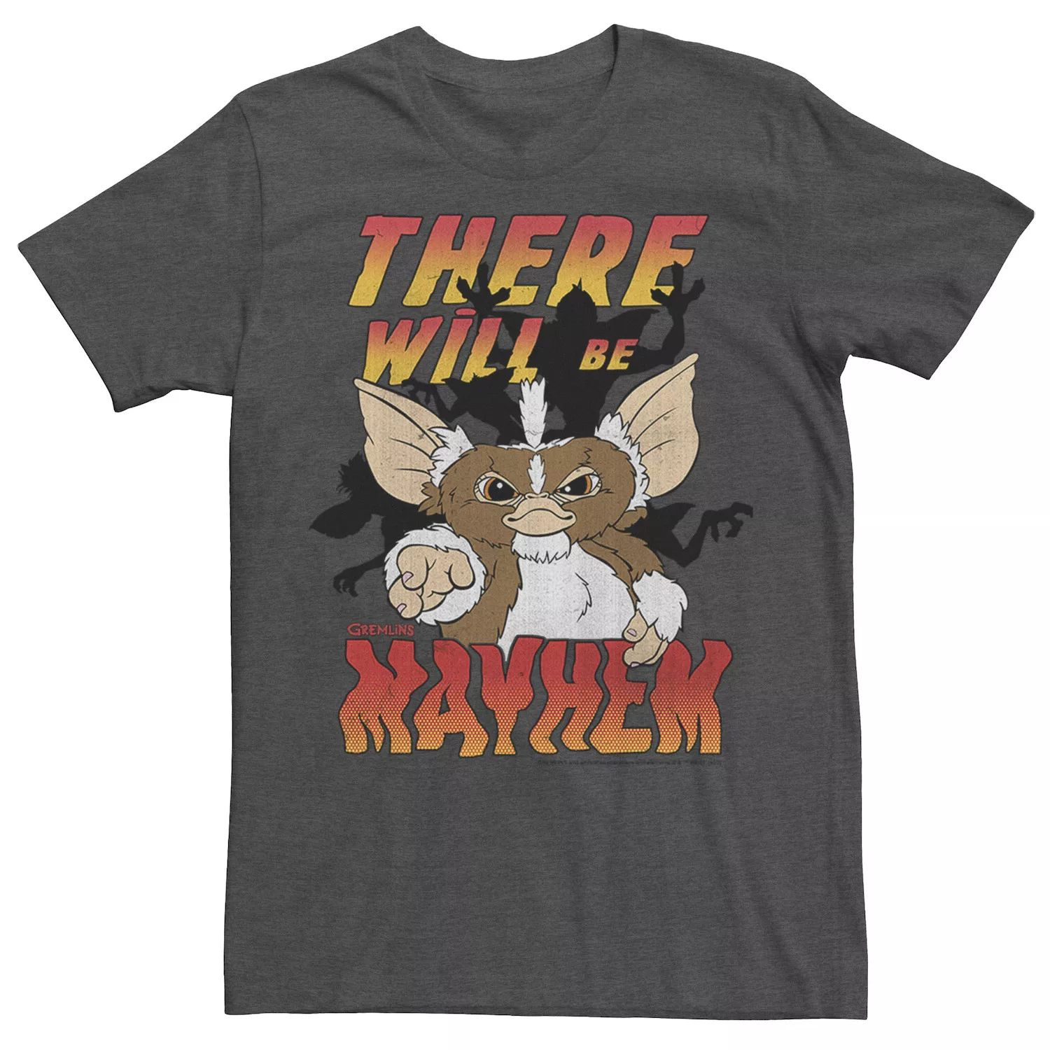 Мужская футболка Gremlins Mogwai There Will Be Mayhem Licensed Character