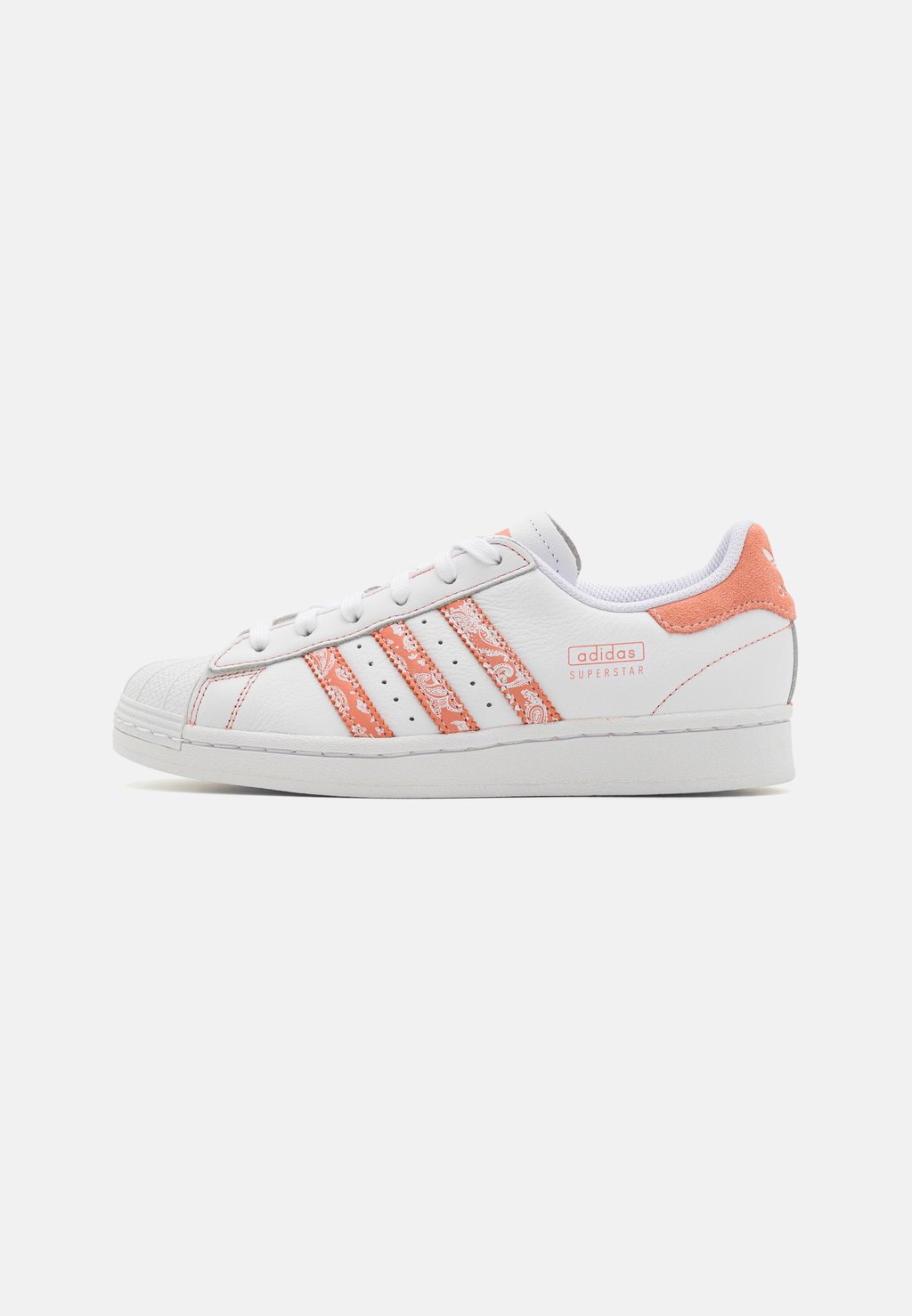 

Полукеды Superstar adidas Originals, цвет footwear white/wonder clay, Серый