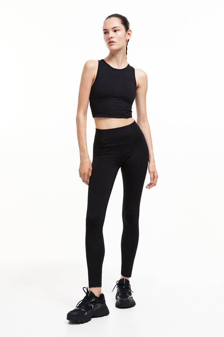 

Спортивные тайтсы DryMove H&M