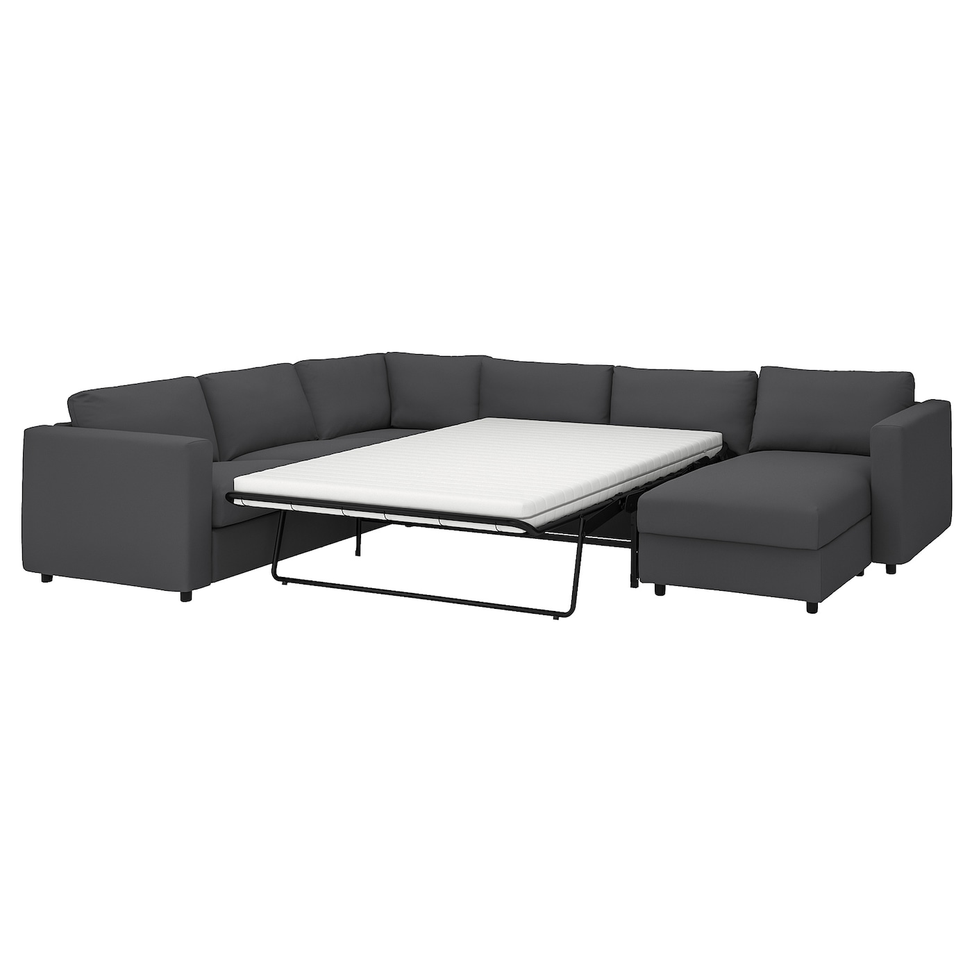 ВИМЛЕ 5-местный, диван-кровать угловой раздел., Халларп серый VIMLE IKEA