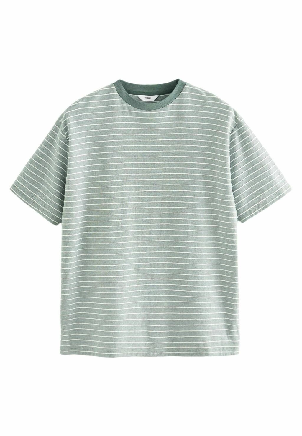 

Футболка с принтом TEXTURED STRIPE, REGULAR FIT Next, зеленый