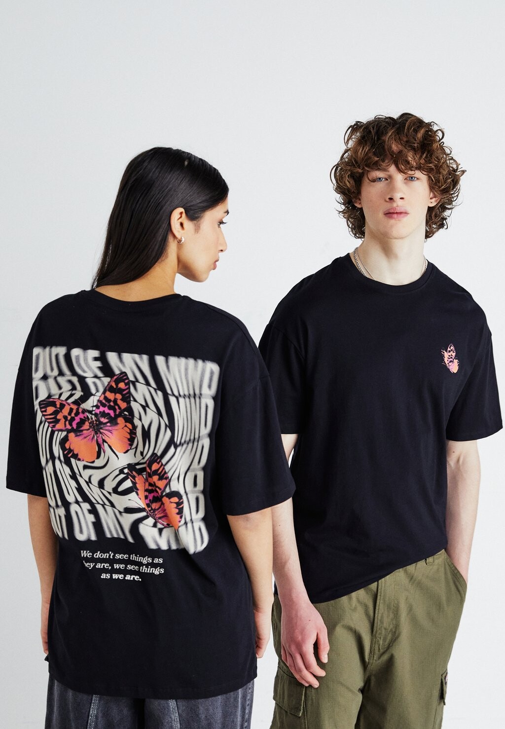 

Футболка с принтом Jorclark Tee Crew Neck Unisex Jack & Jones, черный