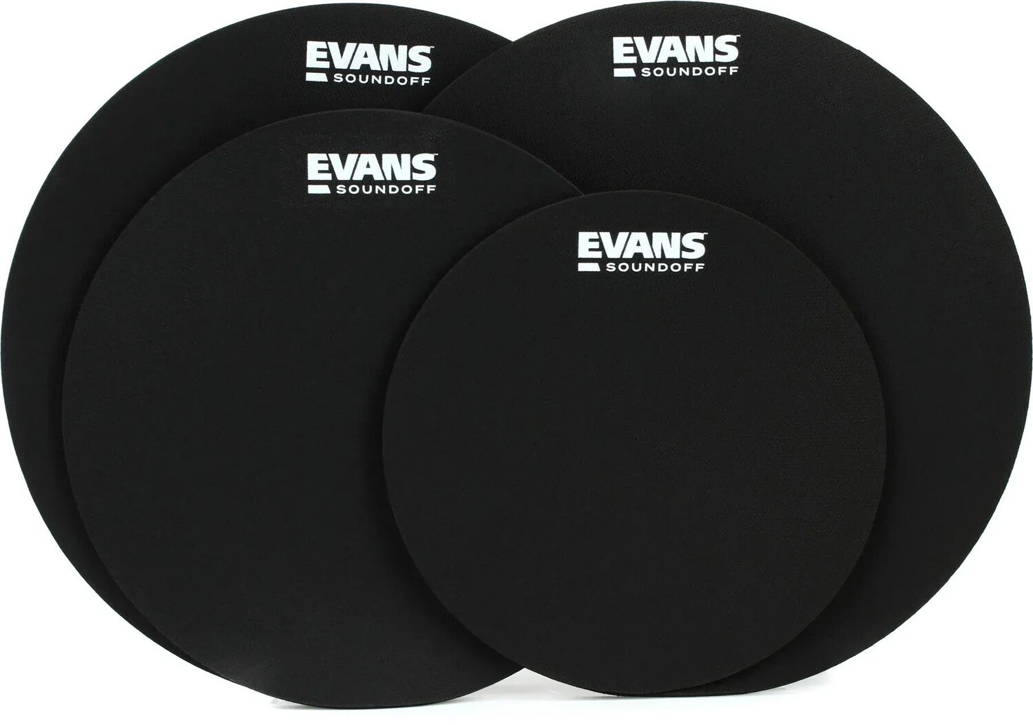 

Комплект из четырех частей Evans SoundOff Drum Mute — 10/12/2 x 14 дюймов