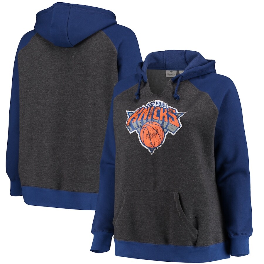 

Пуловер с капюшоном Fanatics Branded New York Knicks, угольный
