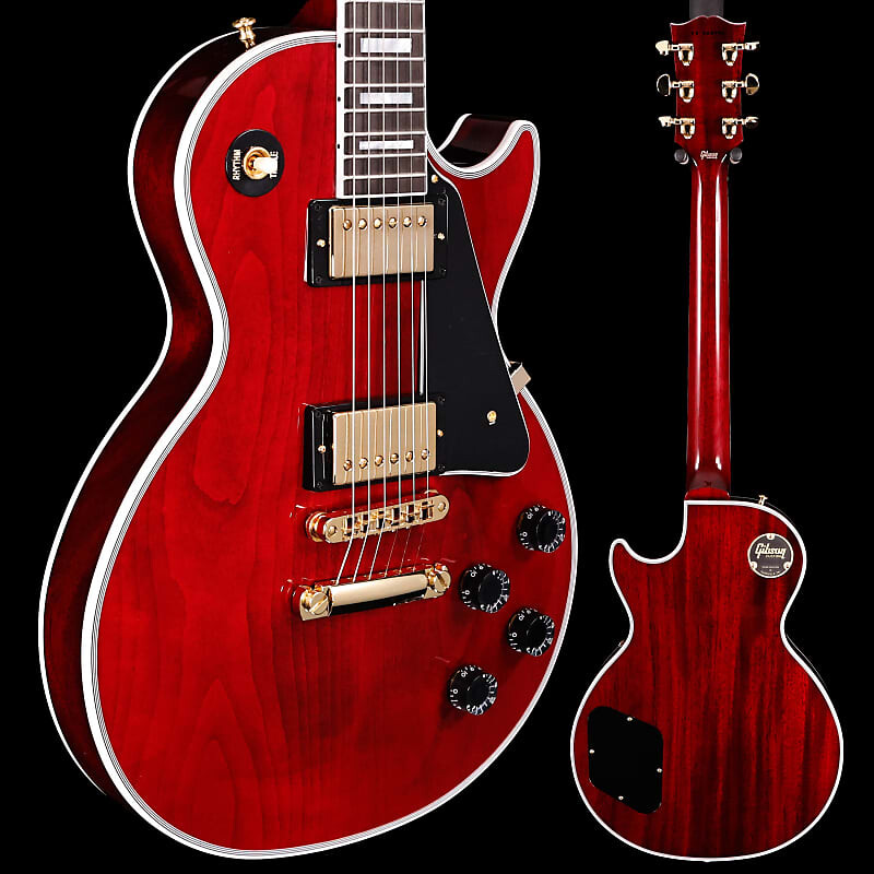 

Электрогитара Gibson Les Paul Custom, Red Wine Gloss, Gold Hardware 9lbs 7.9oz