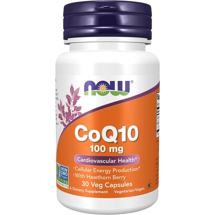 NOW Foods CoQ10 100 мг 30 капсул – упаковка из 2 шт. теперь coq10 100 мг 50 капсул now foods