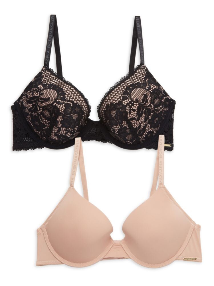 

Комплект из 2 бюстгальтеров пуш-ап Bcbgmaxazria, цвет Black Nude