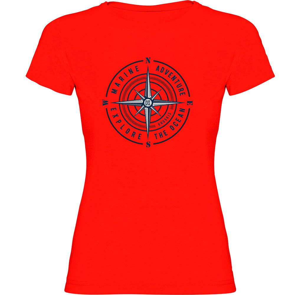 Футболка Kruskis Compass Rose, красный compass temporary tattoo wind rose compass rose waterproof mens womens kids
