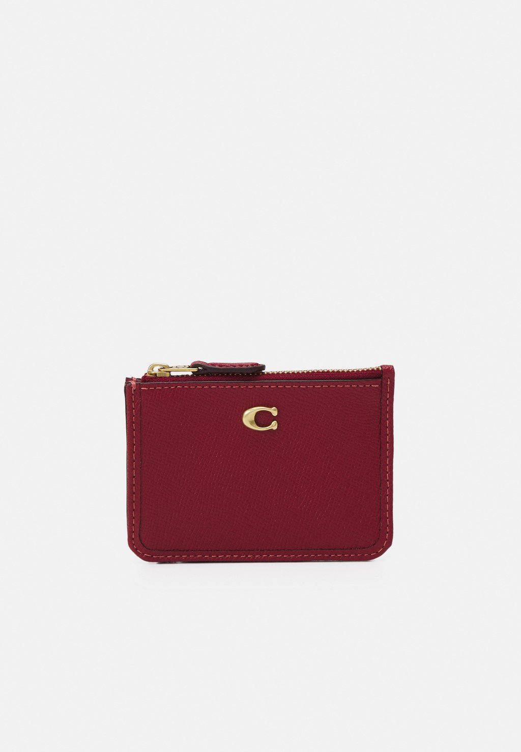 

Кошелек CROSSGRAIN MINI SKINNY Coach, эмаль красная