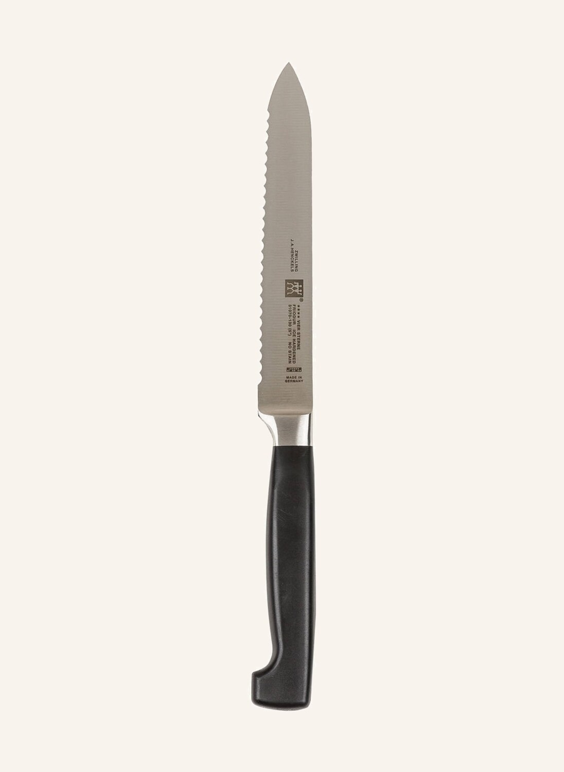 

Нож шеф-повара четыре звезды Zwilling, черный