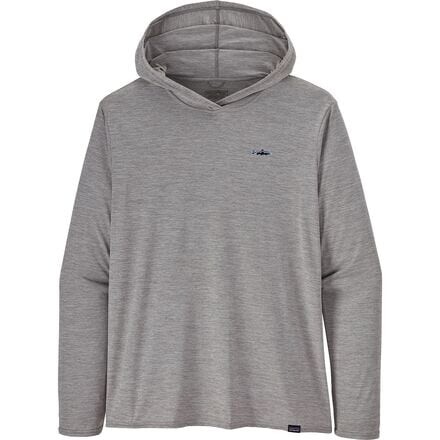 

Свободная рубашка с капюшоном Cap Cool Daily мужская Patagonia, цвет Fitz Roy Trout/Trout: Salt Grey X-Dye
