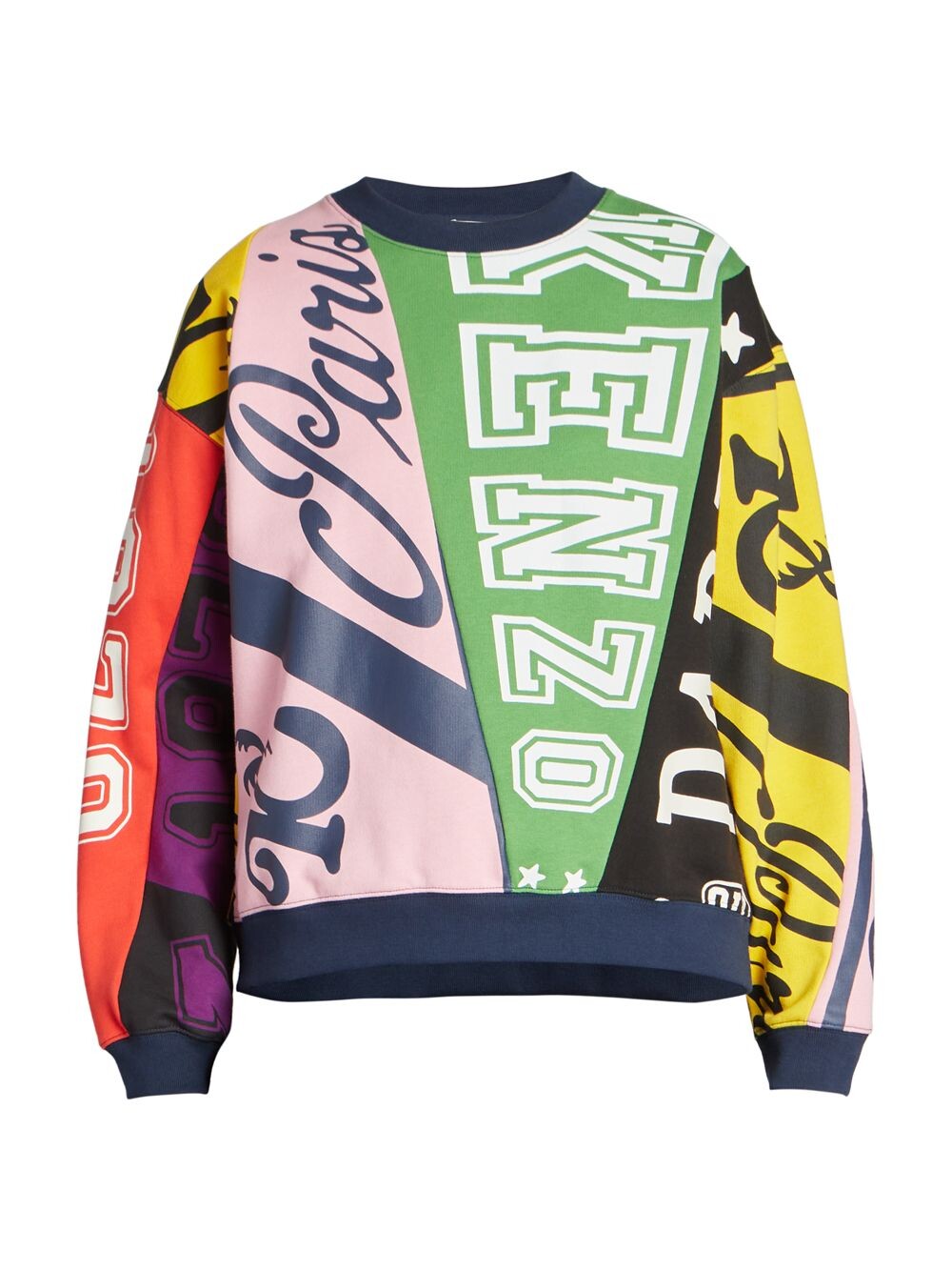 

Флисовая толстовка с логотипом и флагами KENZO, разноцветный