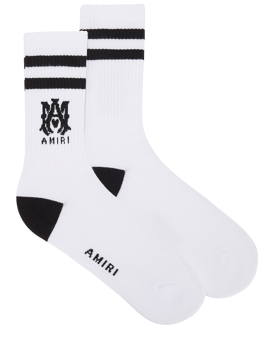 

Носки Amiri Ribbed Athletic, черный