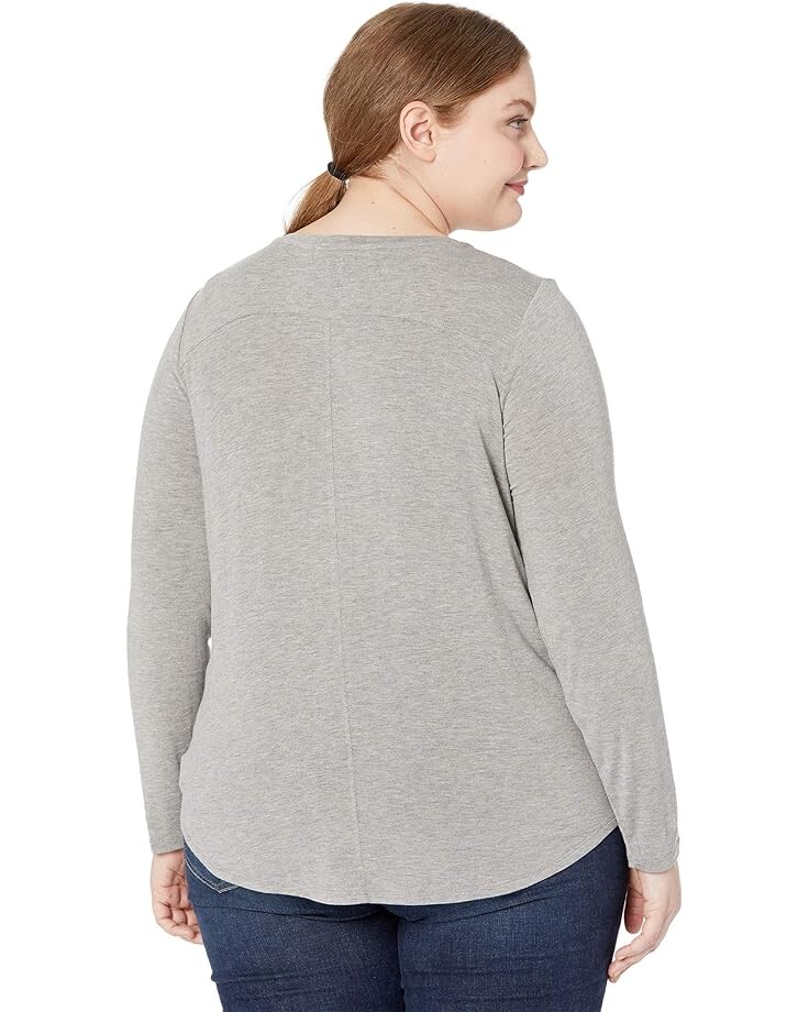 

Свитер Prana Plus Size Foundation Long Sleeve, цвет Heather Grey