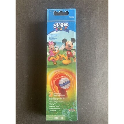 

Новые сменные щетки Braun Oral-B Mickey Mouse Stages Power Kids 3 EB10K