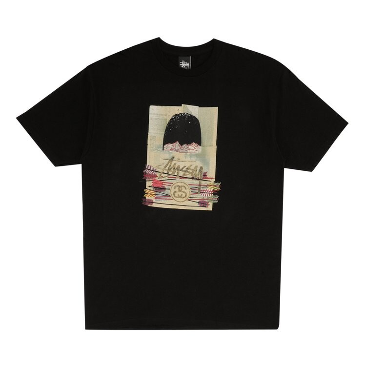 

Футболка Stussy Night Sky Mountain 'Black', черный