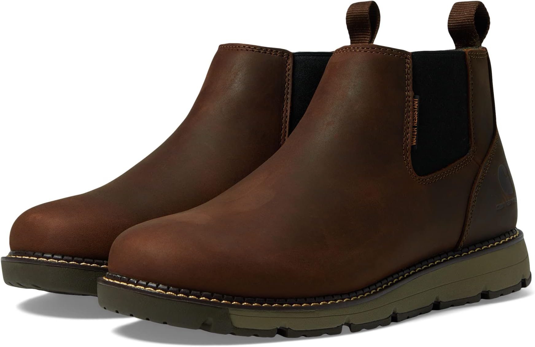 Рабочая обувь с мягким носком Millbrook 4 Romeo Soft Toe Wedge Boot Carhartt, цвет Brown Oil Tanned