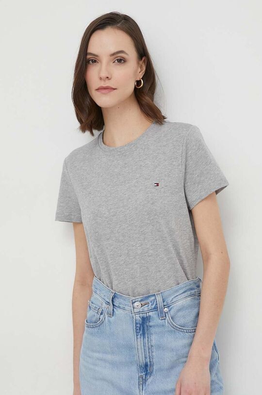 

Хлопковая футболка Tommy Hilfiger, серый
