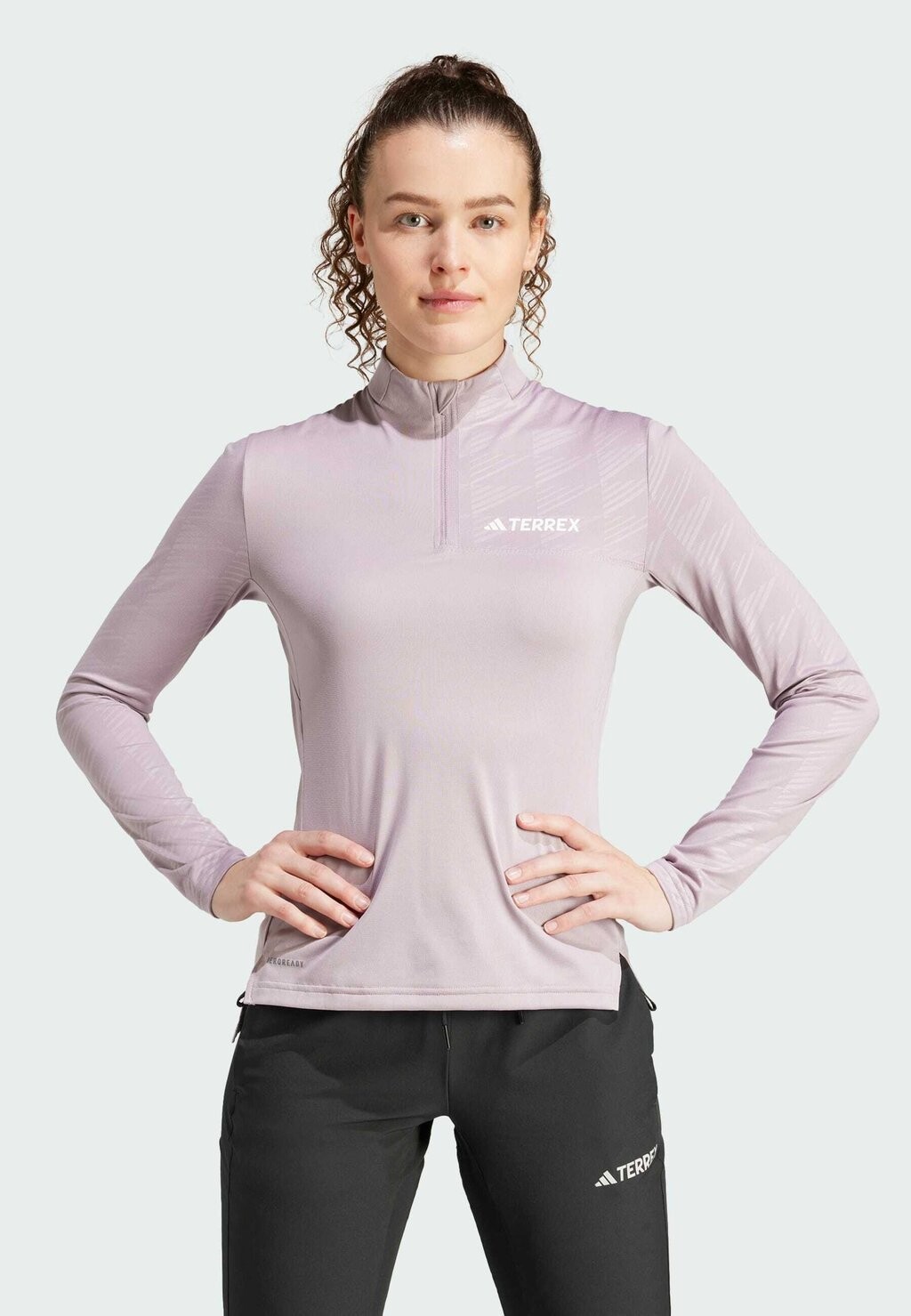 

Топ с длинными рукавами TERREX MULTI HALF-ZIP Adidas Terrex, цвет preloved fig