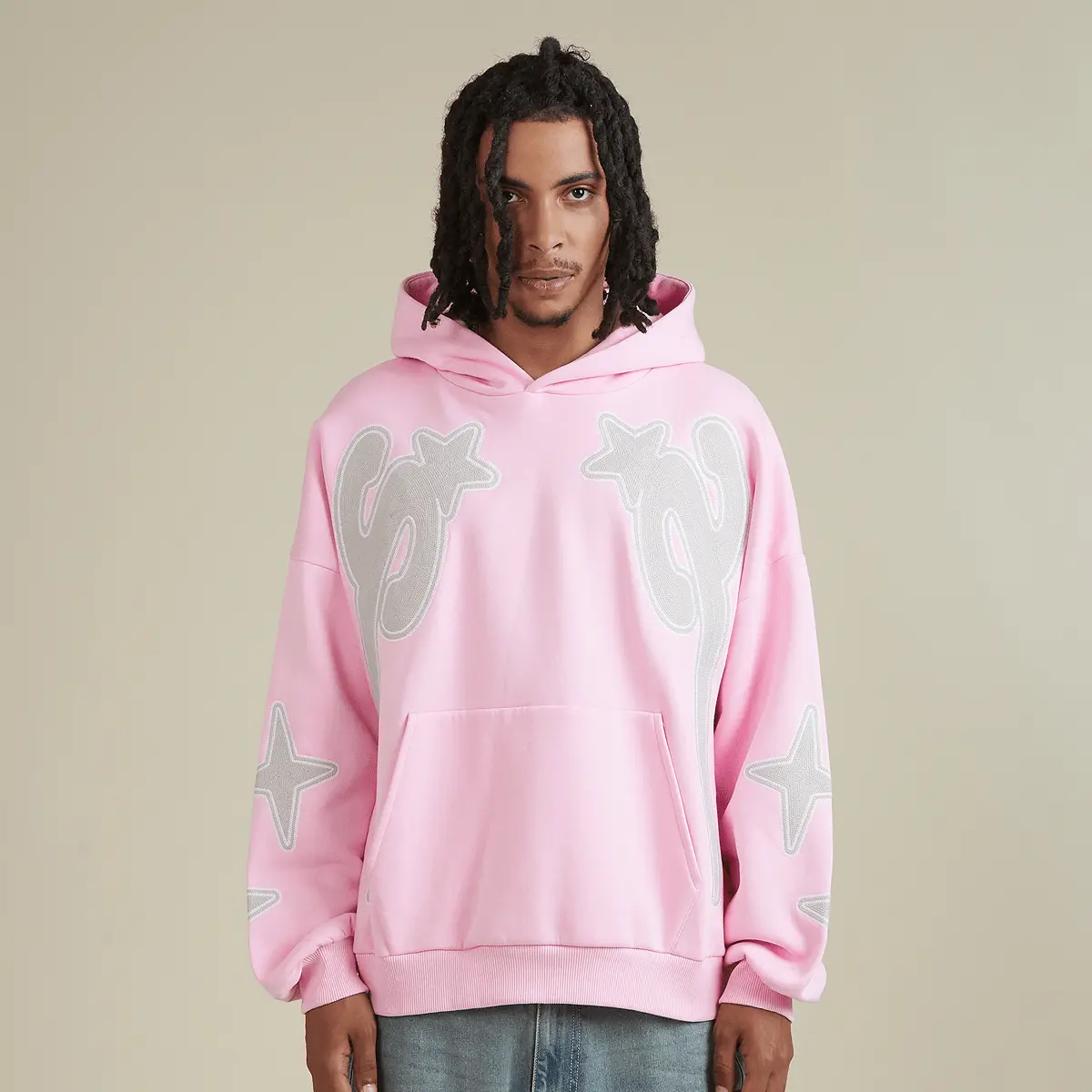 

Худи SNIPES S Star Chain Oversized, розовый