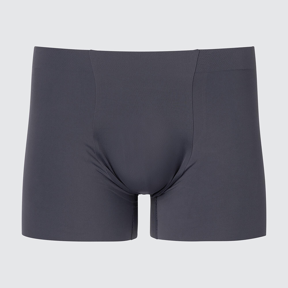 

Трусы-боксеры Uniqlo Cool Black Technology бесшовные, сине-серый