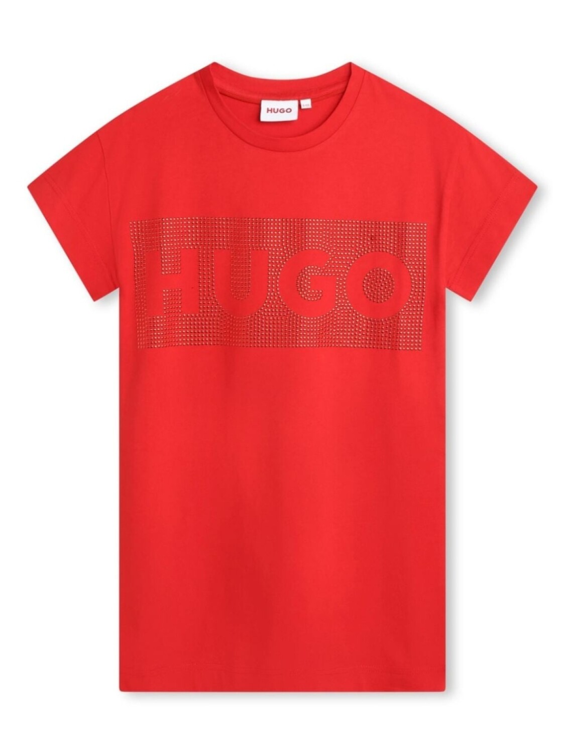 

HUGO KIDS футболка с заклепками, красный
