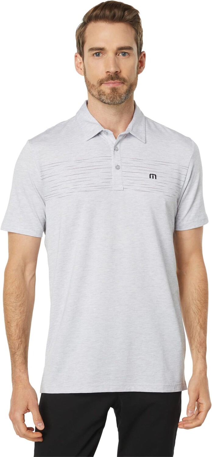 

Рубашка-поло Hiking Pro TravisMathew, цвет Heather Light Grey