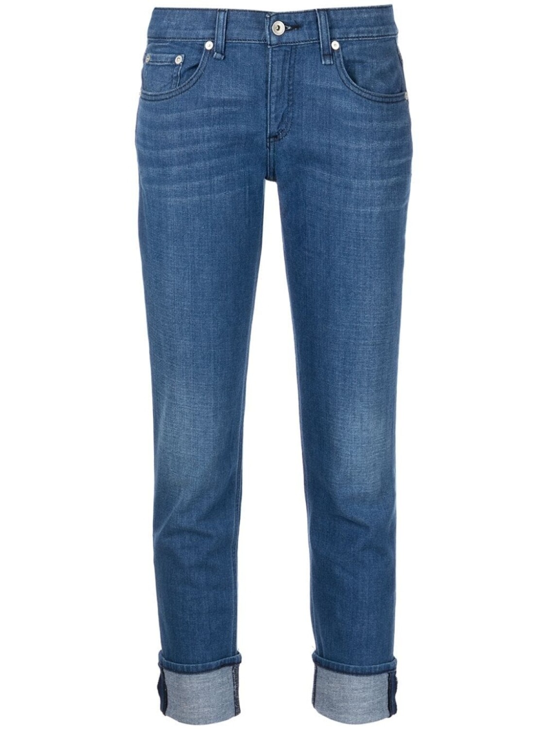 

Узкие джинсы с заниженной талией rag & bone, синий
