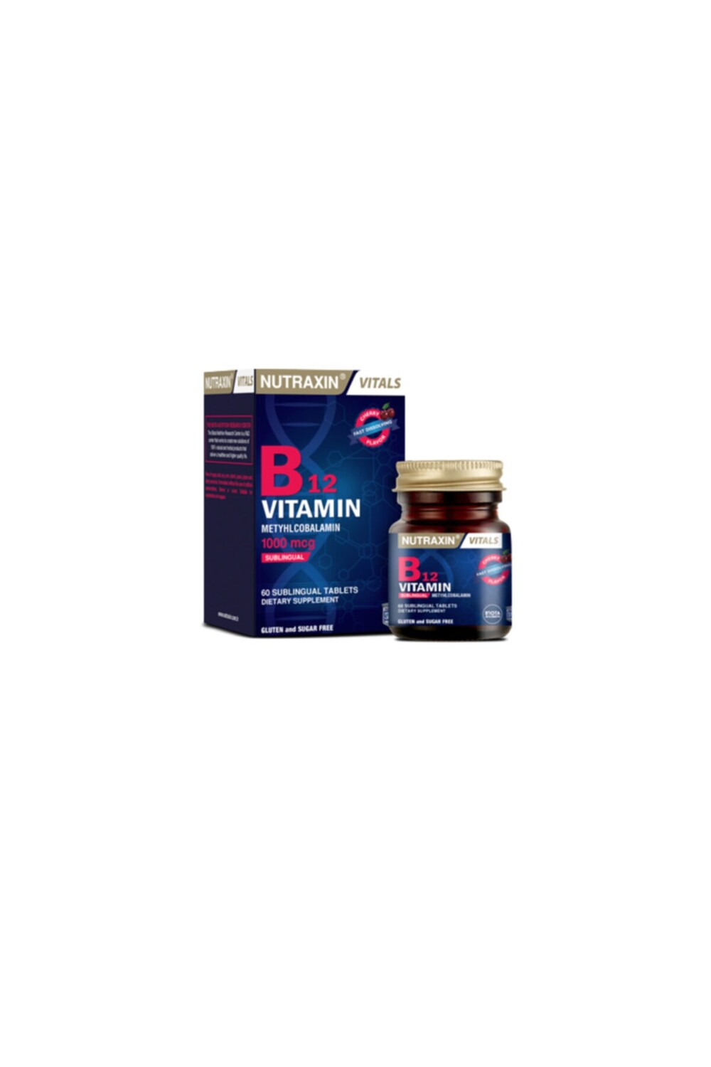 

Nutraxin Витамин B12 1000 мкг 60 сублингвальных таблеток