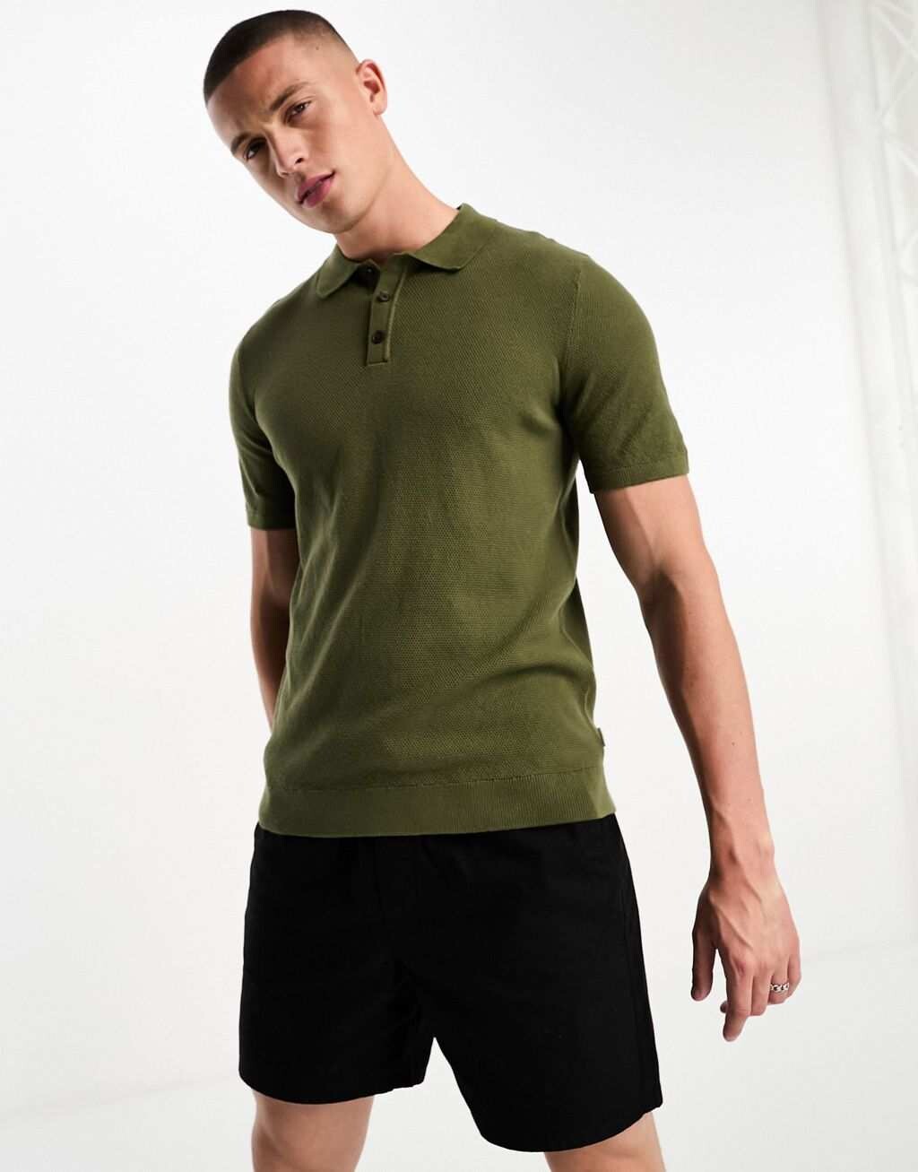 

Рубашка-поло цвета хаки Jack & Jones Premium Premium