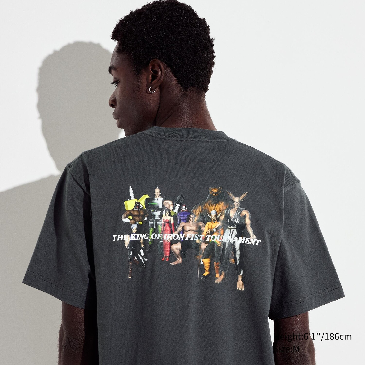 

Футболка Uniqlo Fighting Game Legends Tekken, темно-серый