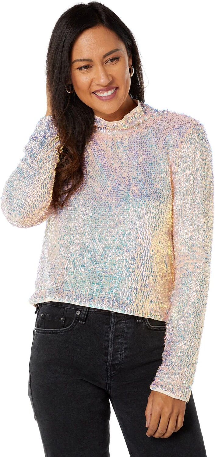 

Топ ASTR the Label Lia Top, цвет Iridescent Pink