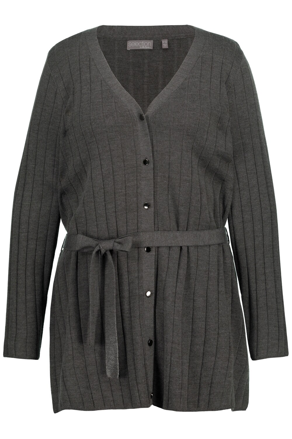 

Толстовка Ulla Popken Strickjacke, цвет dunkelgrau melange