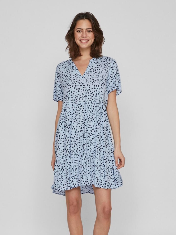 

Длинное платье Vila Lockeres Sommer Stufen Look Volant, голубой