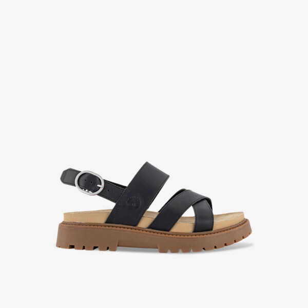 

Сандалии из кожи с тисненым логотипом Clairemont Timberland, черный
