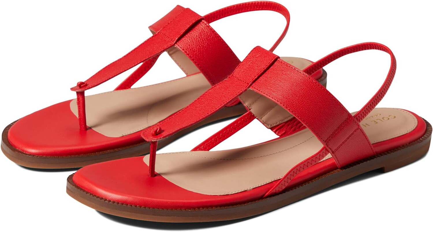 

Сандалии на плоской подошве Winslet Thong Sandal Cole Haan, цвет True Red