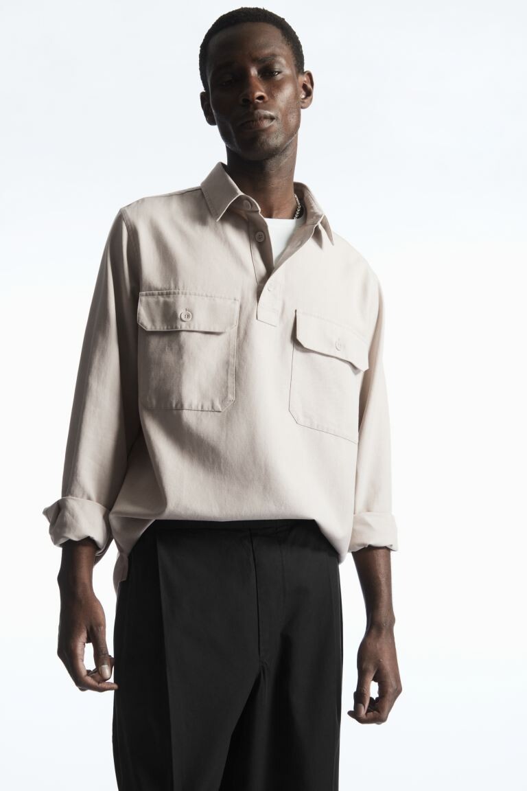 

Широкие брюки с эластичным поясом H&M, черный